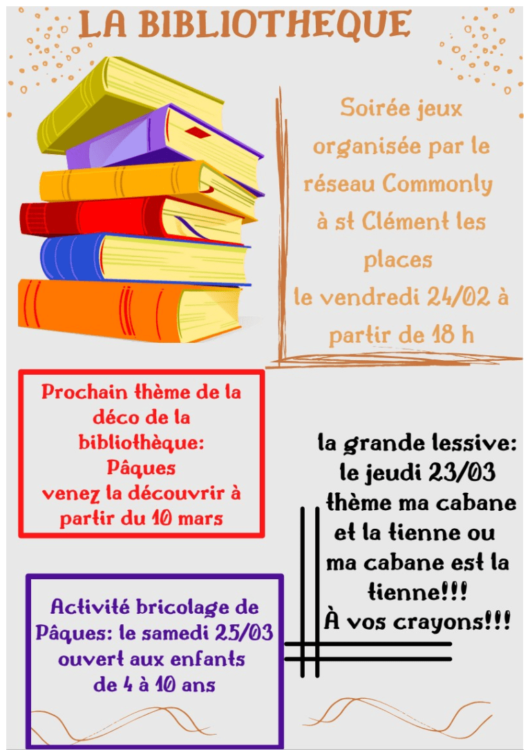 You are currently viewing Bibliothèque  ; infos de mars