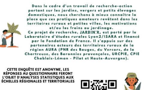Enquête auprès des habitants sur les jardins, verges et petits élevages domestiques